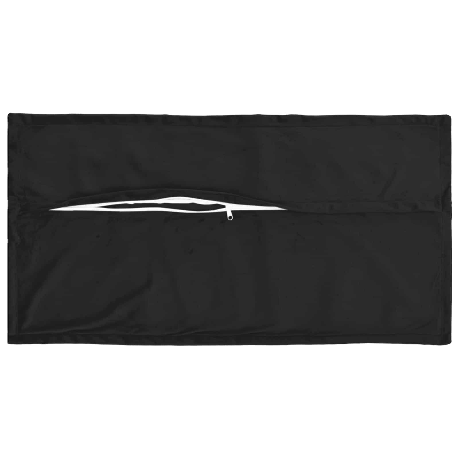 vidaXL Poszewka na poduszkę 6 pcs HOUTEN Czarny 40 x 80 cm Welur