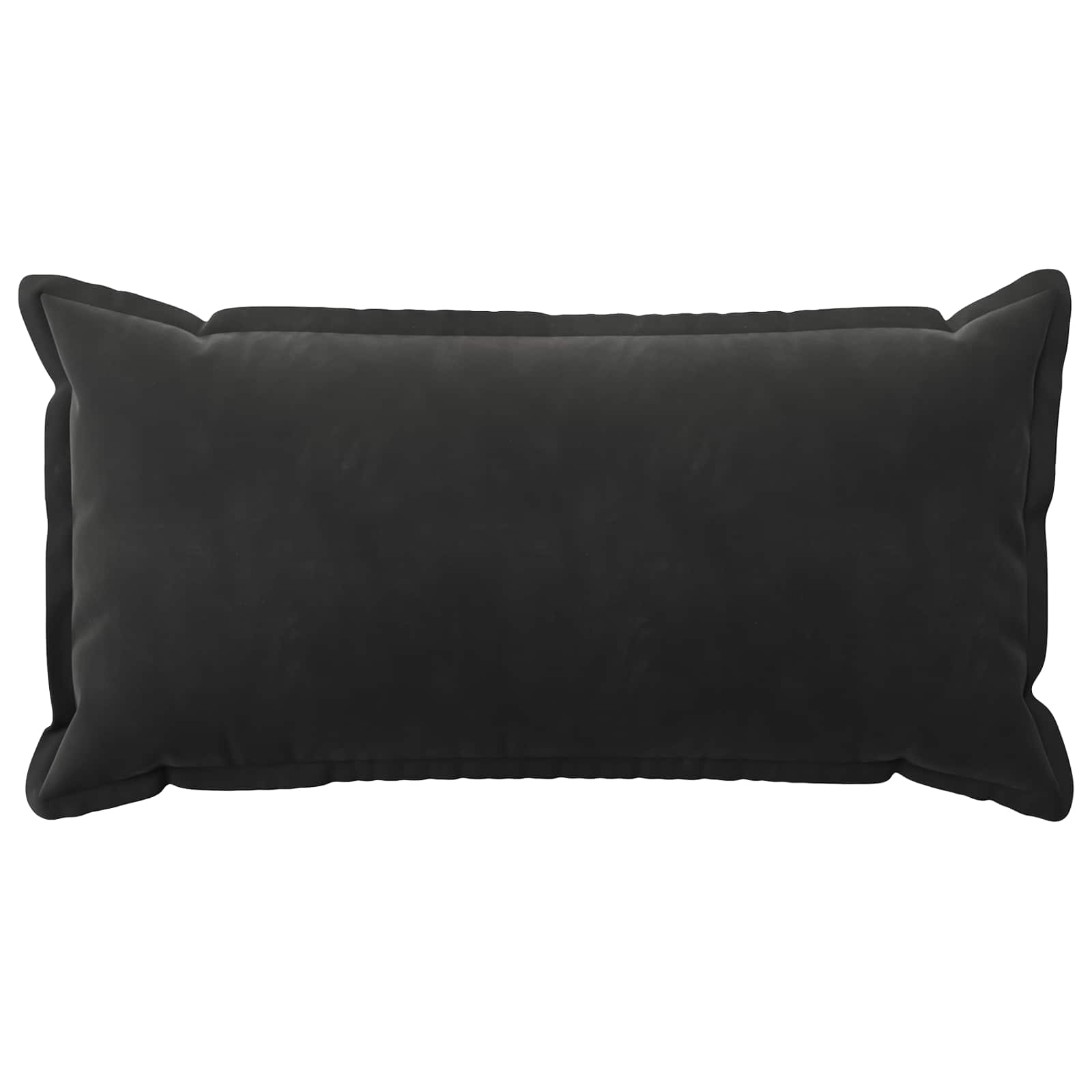 vidaXL Poszewka na poduszkę 12 pcs HOUTEN Czarny 40 x 80 cm Welur