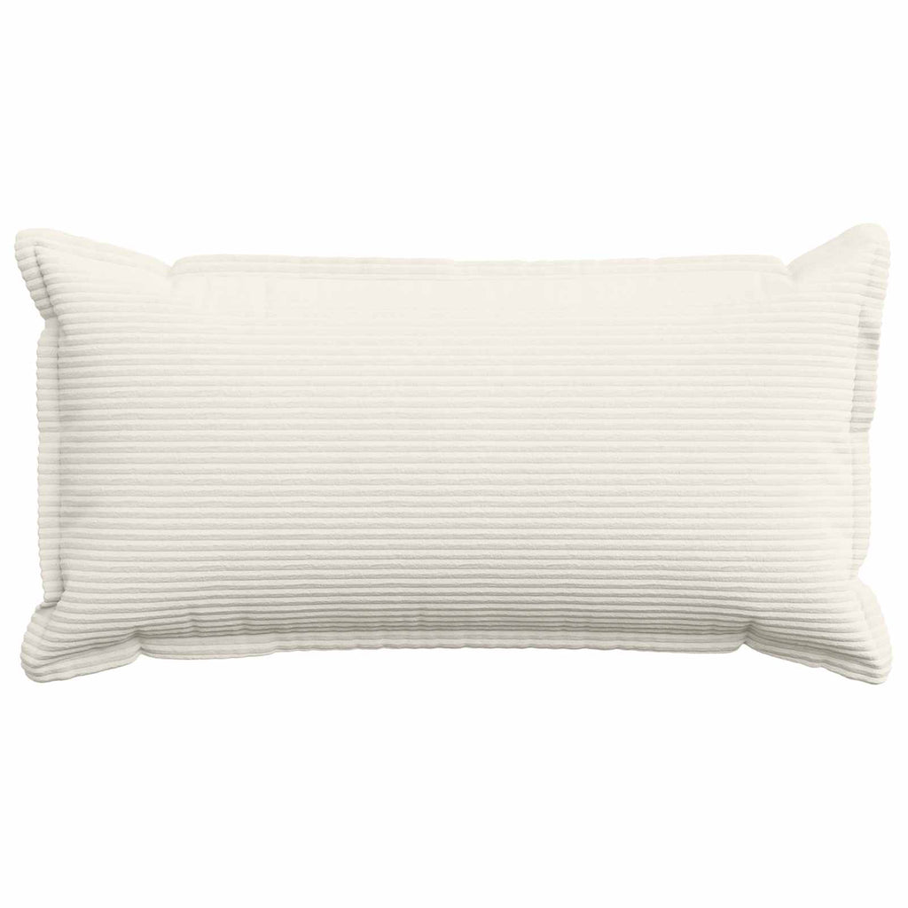 vidaXL Poszewka na poduszkę 2 szt. HOUTEN kremowy 40 x 80 cm sztruks