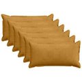 vidaXL Poszewka na poduszkę 6 szt. HOUTEN żółty 40 x 80 cm sztruks