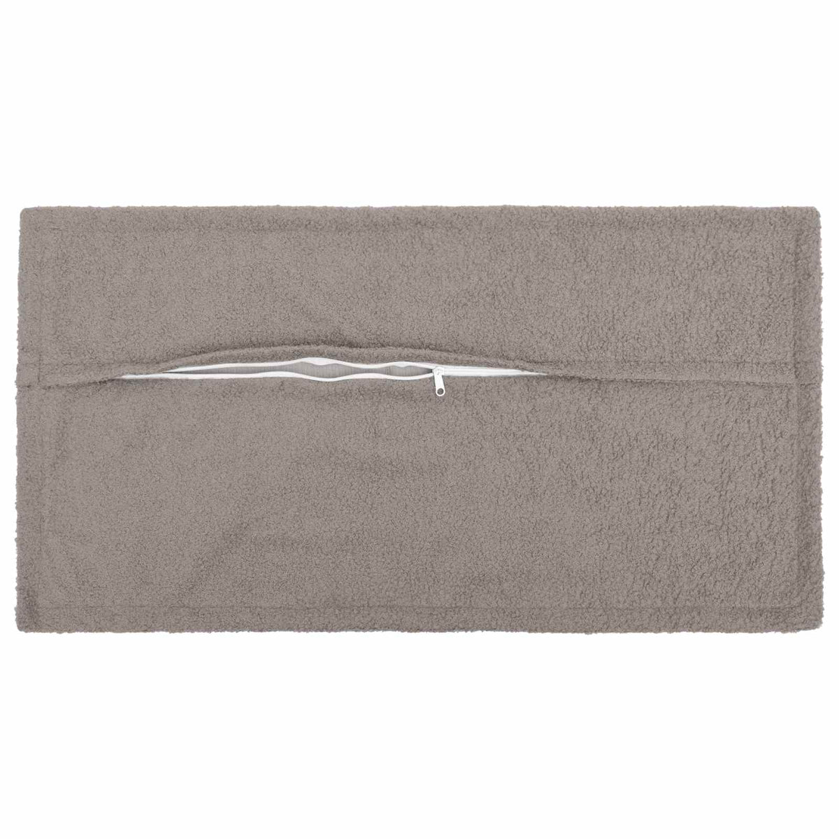 vidaXL Poszewka na poduszkę 2 szt. HOUTEN jasnoszary 40 x 80 cm Bouclé