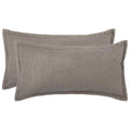 vidaXL Poszewka na poduszkę 2 szt. HOUTEN jasnoszary 40 x 80 cm Bouclé