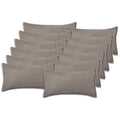 vidaXL Poszewka na poduszkę 12 pcs HOUTEN jasnoszary 40 x 80 cm Bouclé