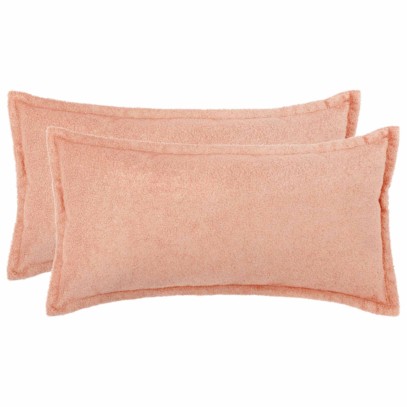 vidaXL Poszewka na poduszkę 2 pcs HOUTEN różowy 40 x 80 cm Bouclé
