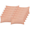 vidaXL Poszewka na poduszkę 12 pcs HOUTEN różowy 40 x 80 cm Bouclé