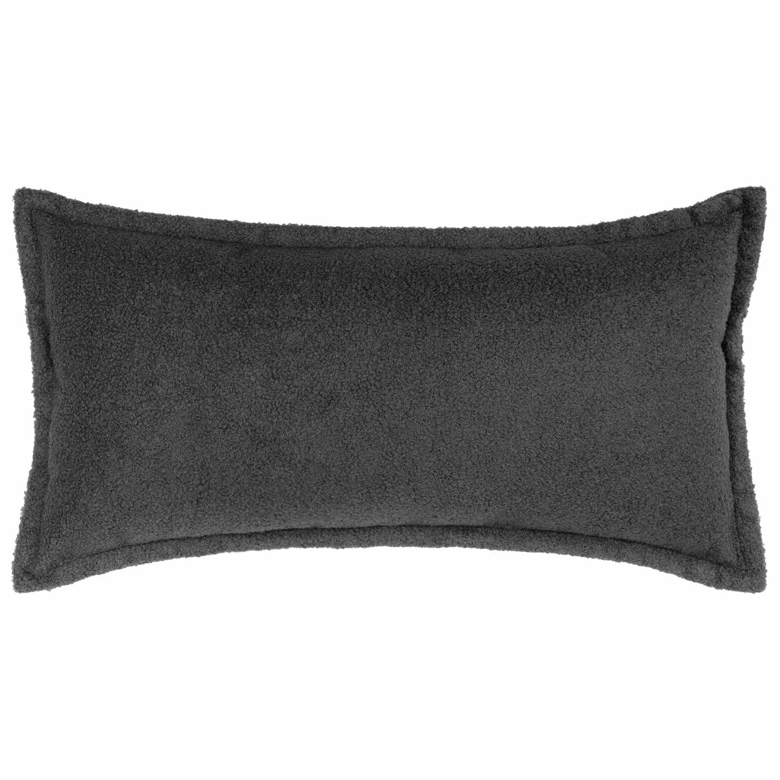 vidaXL Poszewka na poduszkę 6 pcs HOUTEN ciemnoszary 40 x 80 cm Bouclé