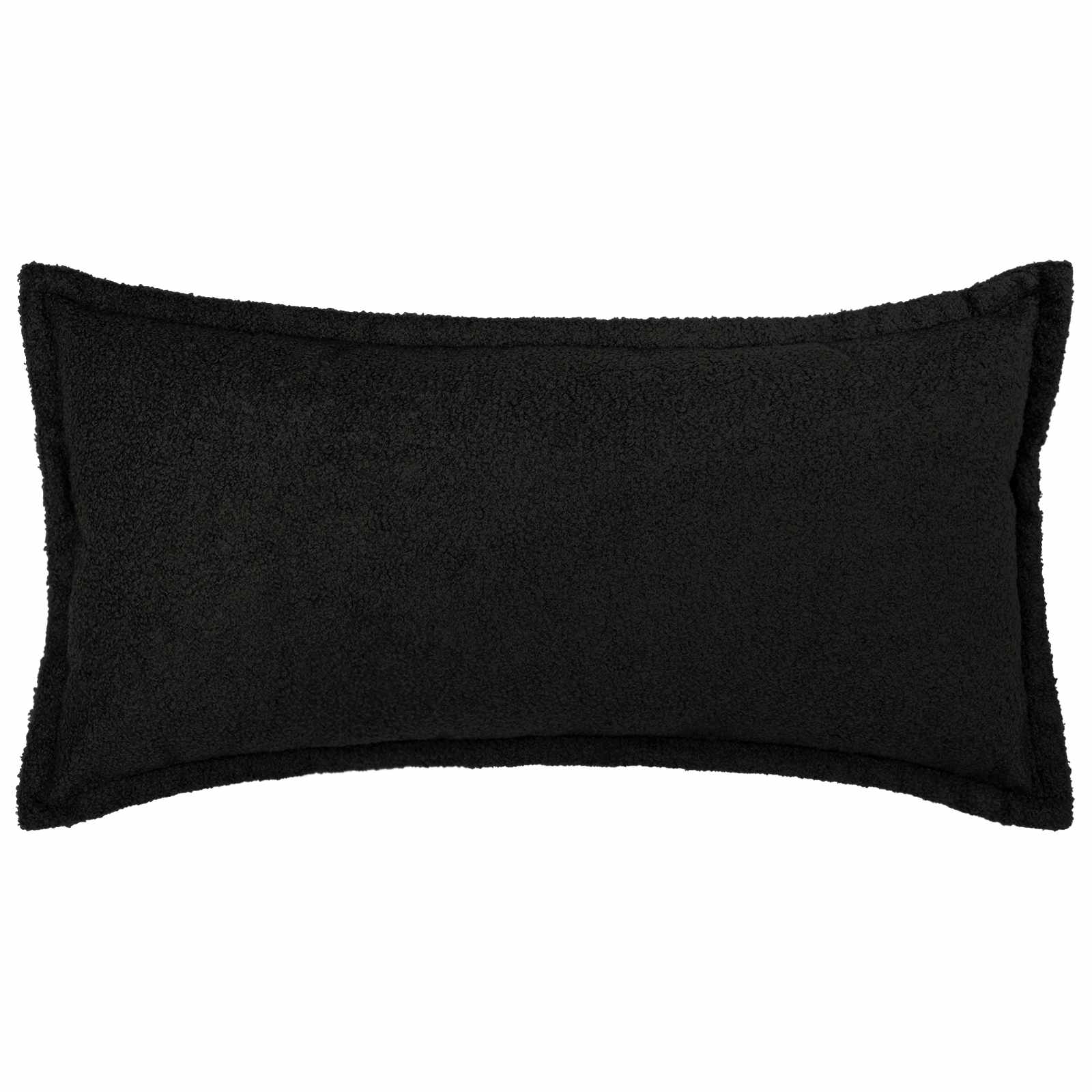 vidaXL Poszewka na poduszkę 6 pcs HOUTEN Czarny 40 x 80 cm Bouclé