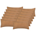 vidaXL Poszewka na poduszkę 12 pcs HOUTEN Beżowy 40 x 80 cm Bouclé