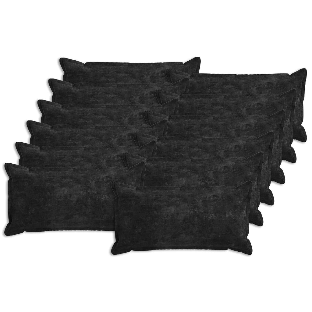 vidaXL Poszewka na poduszkę 12 szt. HOUTEN antracytowy 40 x 80 cm