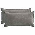 vidaXL Poszewka na poduszkę 2 pcs HOUTEN ciemnoszary 40 x 80 cm