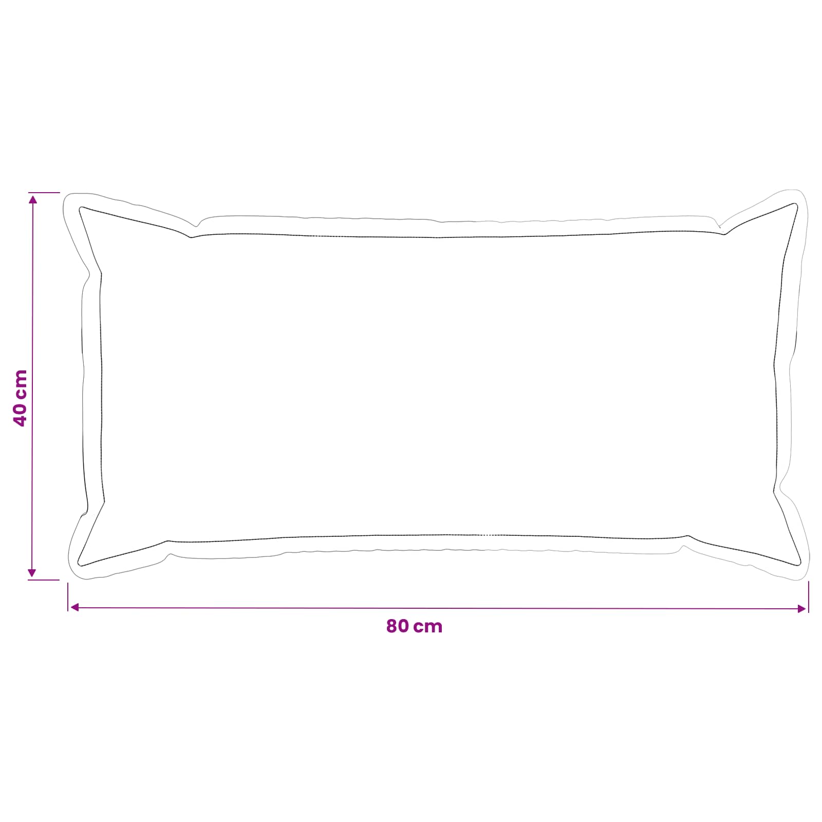 vidaXL Poszewka na poduszkę 6 szt. HOUTEN ciemnoszary 40 x 80 cm