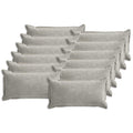 vidaXL Poszewka na poduszkę 12 pcs HOUTEN jasnoszary 40 x 80 cm