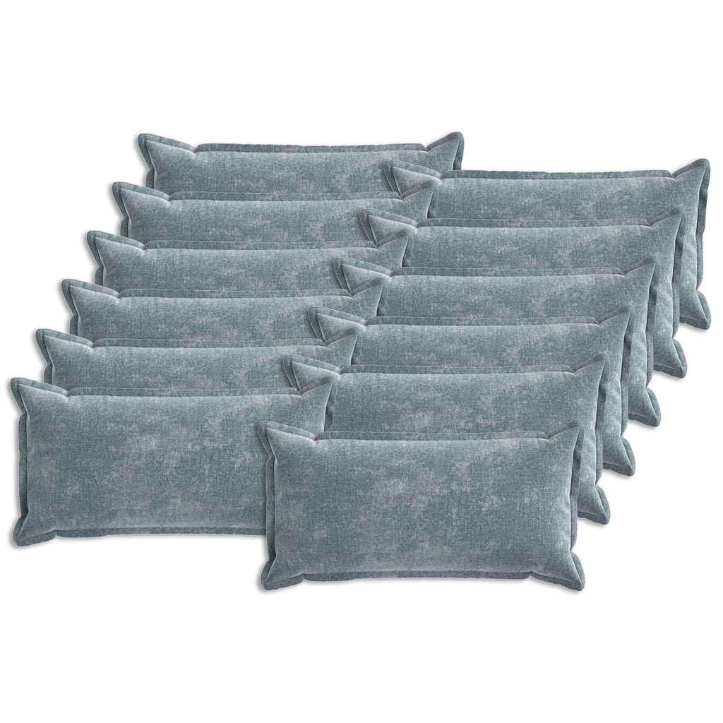 vidaXL Poszewka na poduszkę 12 pcs HOUTEN Jasnoniebieski 40 x 80 cm