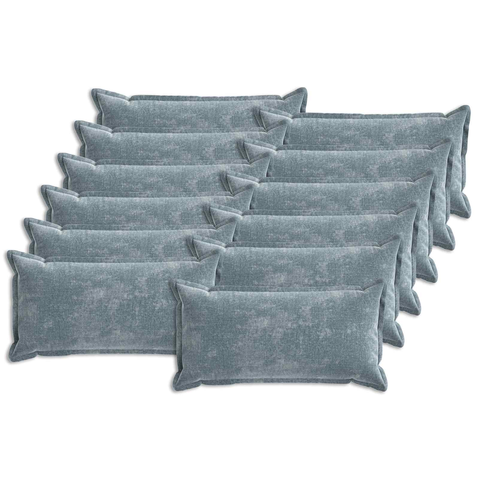 vidaXL Poszewka na poduszkę 12 pcs HOUTEN Jasnoniebieski 40 x 80 cm
