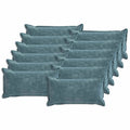 vidaXL Poszewka na poduszkę 12 pcs HOUTEN niebieski 40 x 80 cm