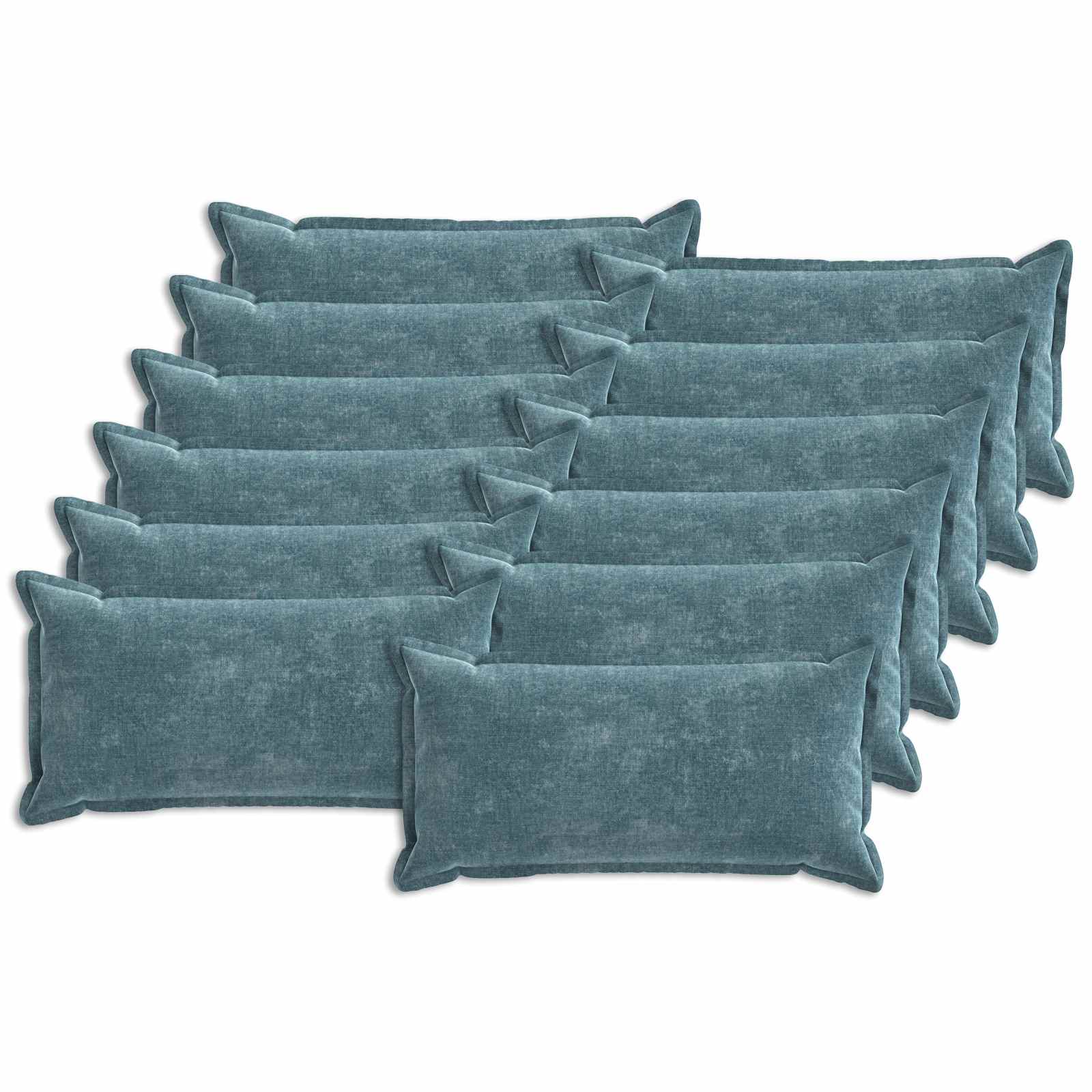 vidaXL Poszewka na poduszkę 12 pcs HOUTEN niebieski 40 x 80 cm