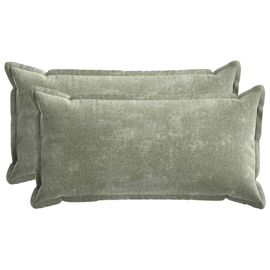 vidaXL Poszewka na poduszkę 2 pcs HOUTEN zielony 40 x 80 cm