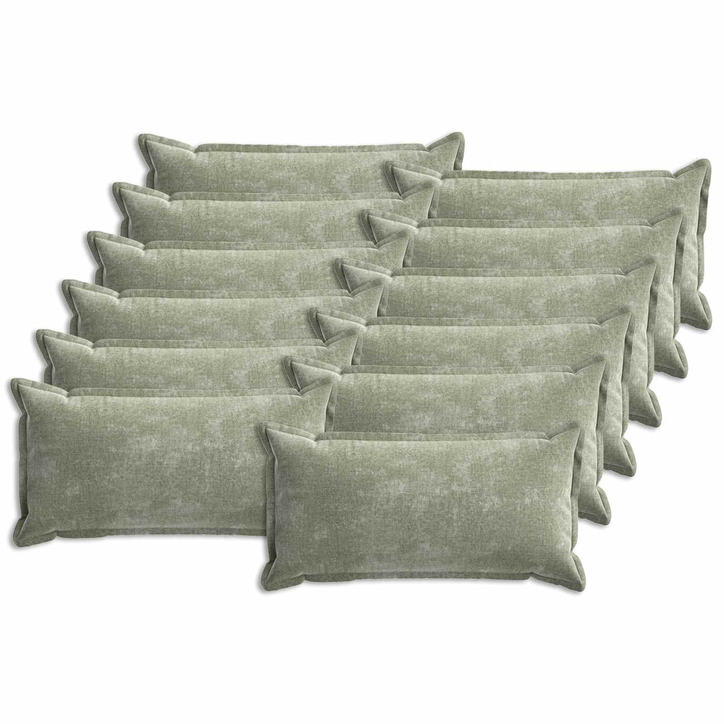 vidaXL Poszewka na poduszkę 12 pcs HOUTEN zielony 40 x 80 cm