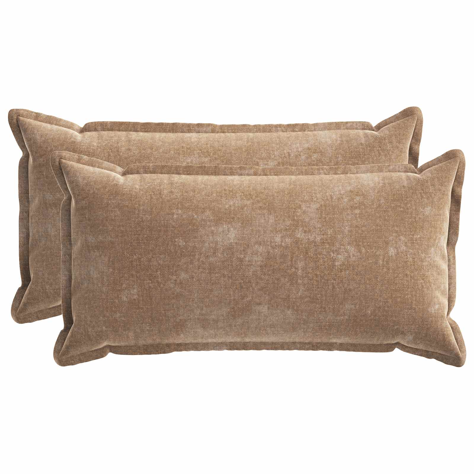 vidaXL Poszewka na poduszkę 2 pcs HOUTEN brązowy 40 x 80 cm