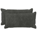 vidaXL Poszewka na poduszkę 2 pcs HOUTEN antracytowy 40 x 80 cm