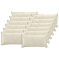 vidaXL Poszewka na poduszkę 12 pcs HOUTEN kremowy 40 x 80 cm