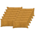 vidaXL Poszewka na poduszkę 12 pcs HOUTEN żółty 40 x 80 cm