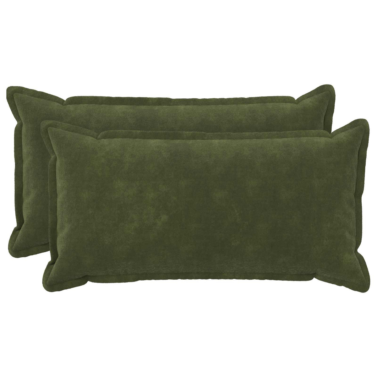 vidaXL Poszewka na poduszkę 2 pcs HOUTEN zielony 40 x 80 cm