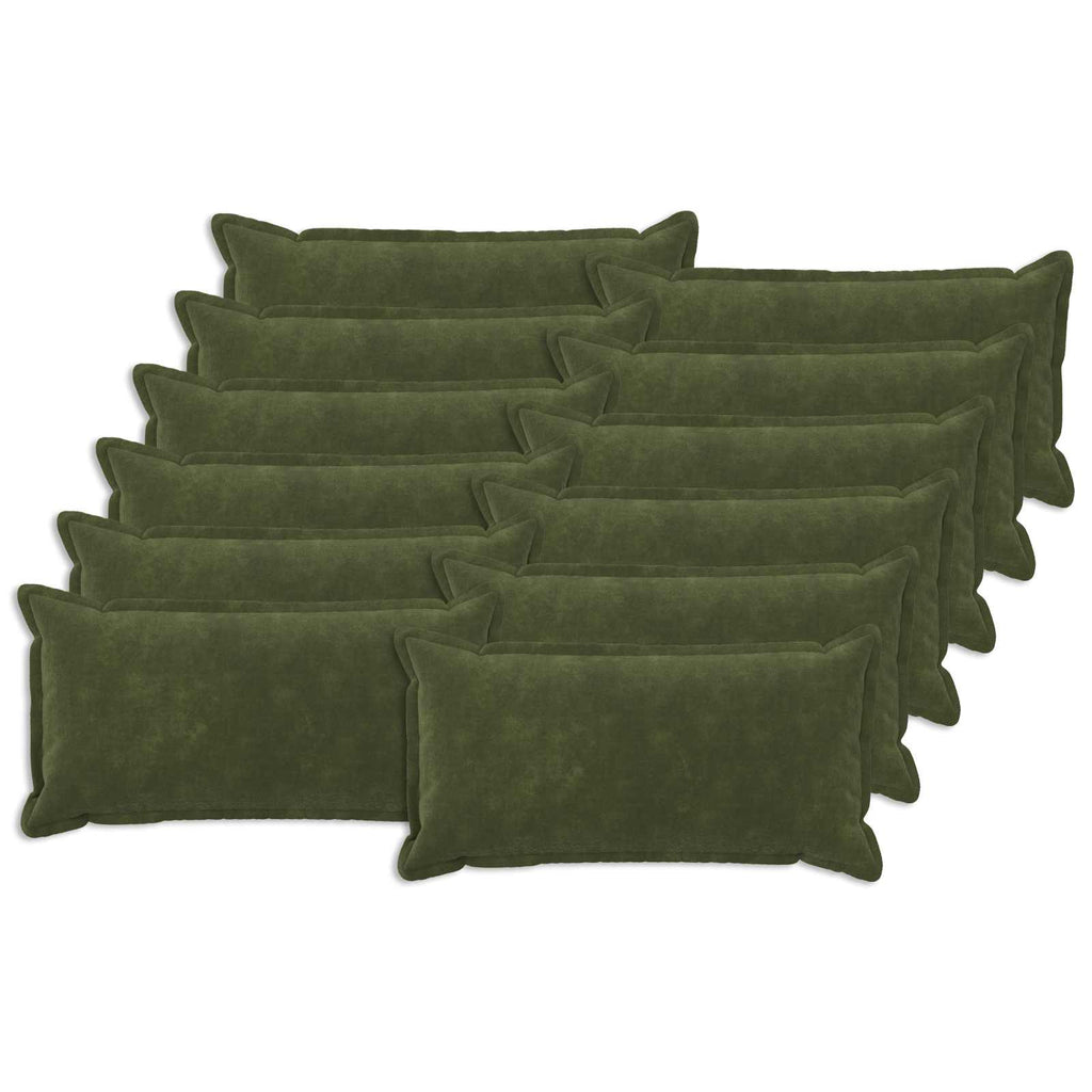 vidaXL Poszewka na poduszkę 12 pcs HOUTEN zielony 40 x 80 cm