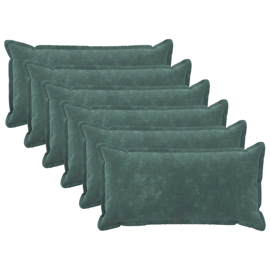 vidaXL Poszewka na poduszkę 6 pcs HOUTEN Niebieski morski 40 x 80 cm