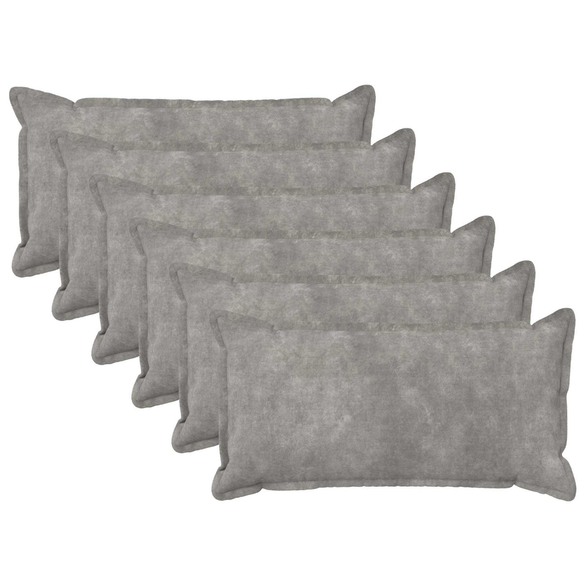 vidaXL Poszewka na poduszkę 6 pcs HOUTEN jasnoszary 40 x 80 cm