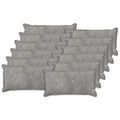 vidaXL Poszewka na poduszkę 12 pcs HOUTEN jasnoszary 40 x 80 cm