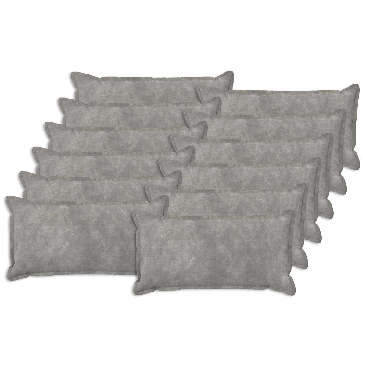 vidaXL Poszewka na poduszkę 12 pcs HOUTEN jasnoszary 40 x 80 cm