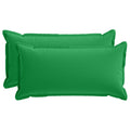 vidaXL Poszewka na poduszkę 2 szt. HOUTEN zielony 40 x 80 cm Poliester
