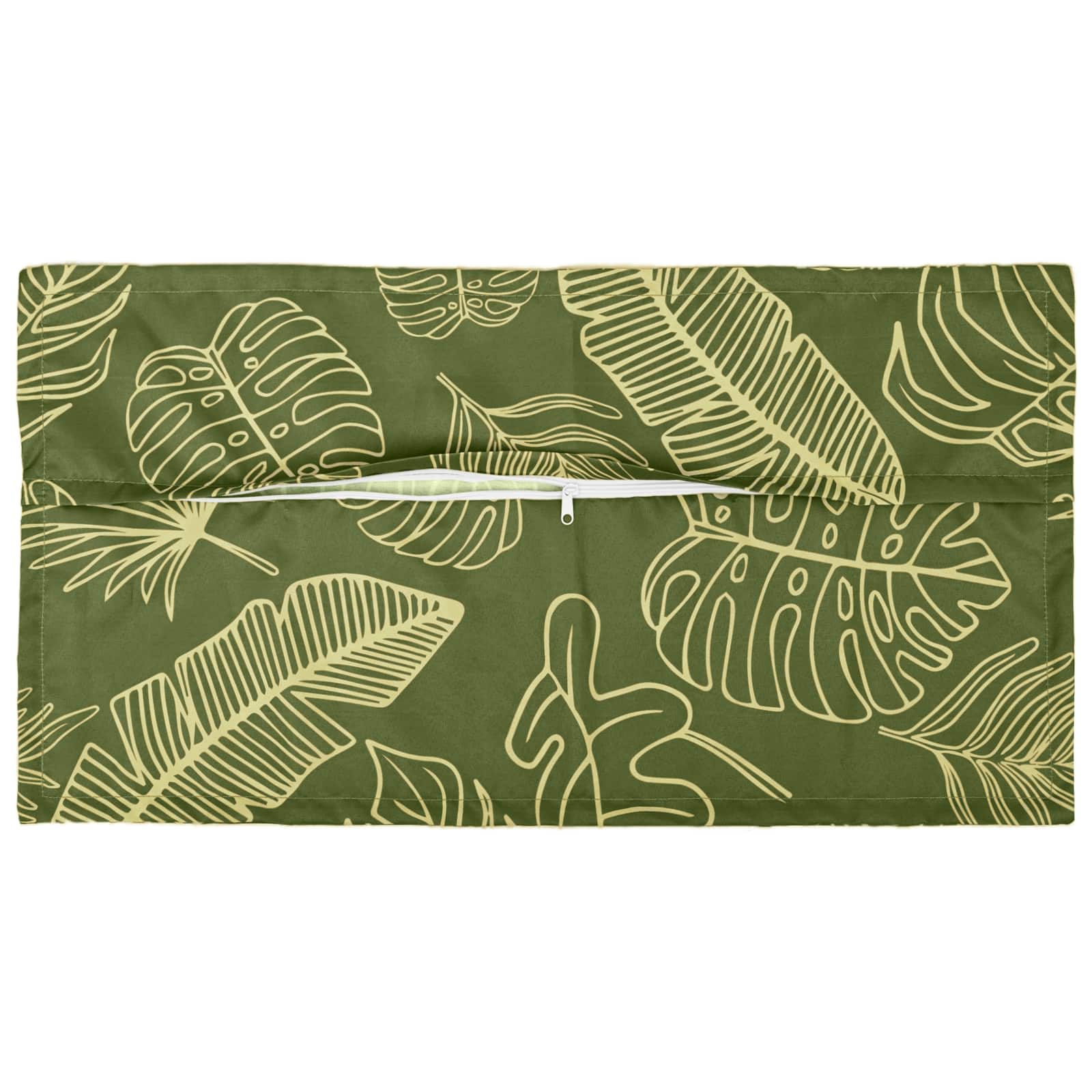 vidaXL Poszewka na poduszkę 12 szt. HOUTEN Wzór liścia 40 x 80 cm