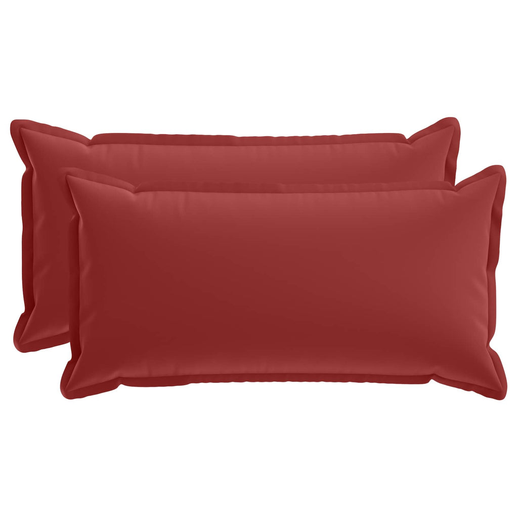 vidaXL Poszewka na poduszkę 2 szt. HOUTEN Czerwone wino 40 x 80 cm