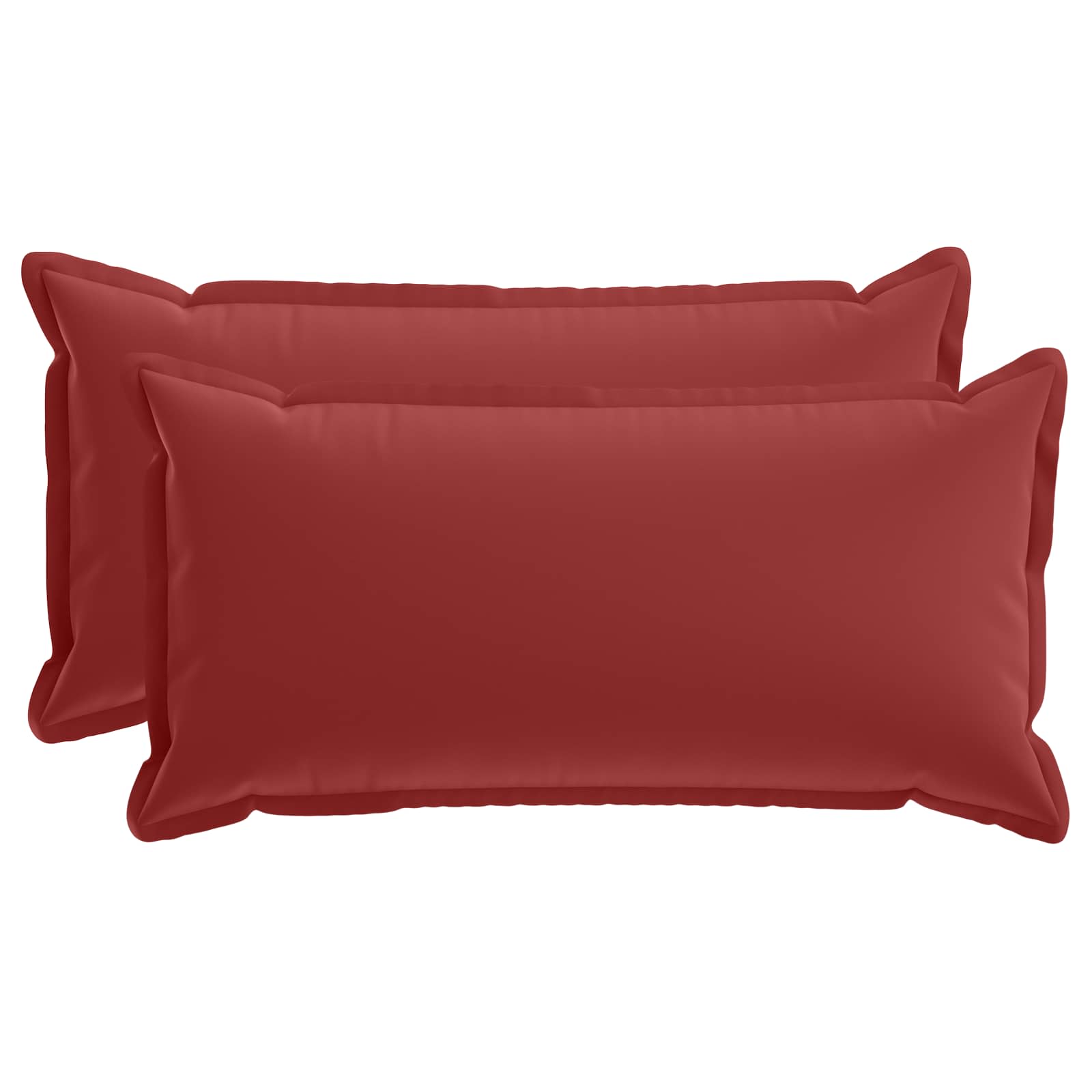 vidaXL Poszewka na poduszkę 2 szt. HOUTEN Czerwone wino 40 x 80 cm