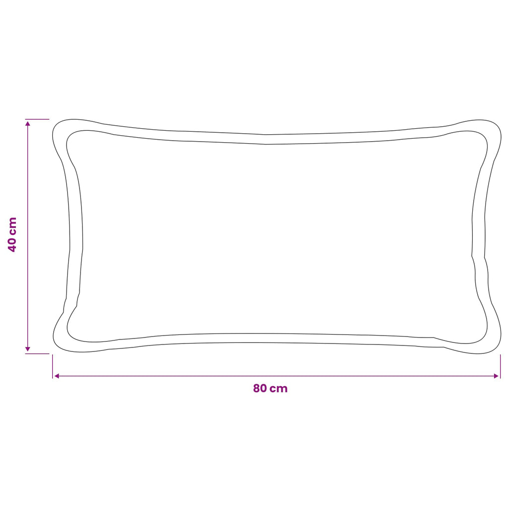 vidaXL Poszewka na poduszkę 6 pcs HOUTEN Ciemnozielony 40 x 80 cm