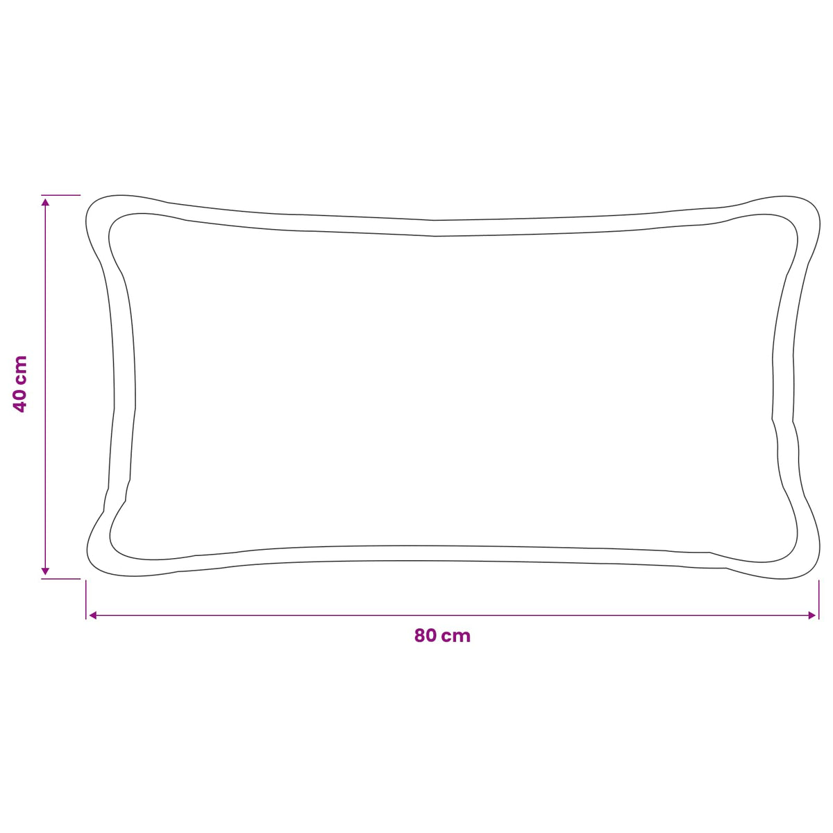 vidaXL Poszewka na poduszkę 6 pcs HOUTEN Ciemnozielony 40 x 80 cm