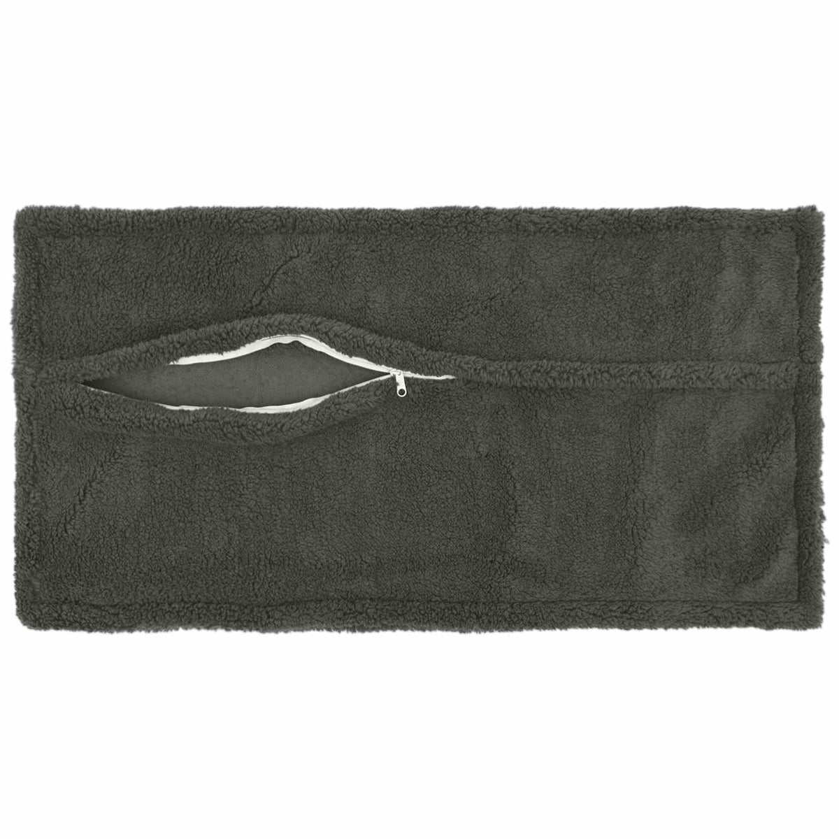 vidaXL Poszewka na poduszkę 6 pcs HOUTEN ciemnoszary 40 x 80 cm Bouclé