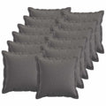 vidaXL Poszewka na poduszkę 12 pcs HOUTEN jasnoszary 45 x 45 cm