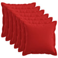 vidaXL Poszewka na poduszkę 6 pcs HOUTEN czerwony 45 x 45 cm
