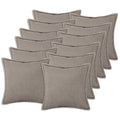vidaXL Poszewka na poduszkę 12 pcs HOUTEN jasnoszary 45 x 45 cm Bouclé