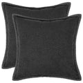 vidaXL Poszewka na poduszkę 2 pcs HOUTEN ciemnoszary 45 x 45 cm Bouclé