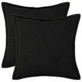 vidaXL Poszewka na poduszkę 2 pcs HOUTEN Czarny 45 x 45 cm Bouclé