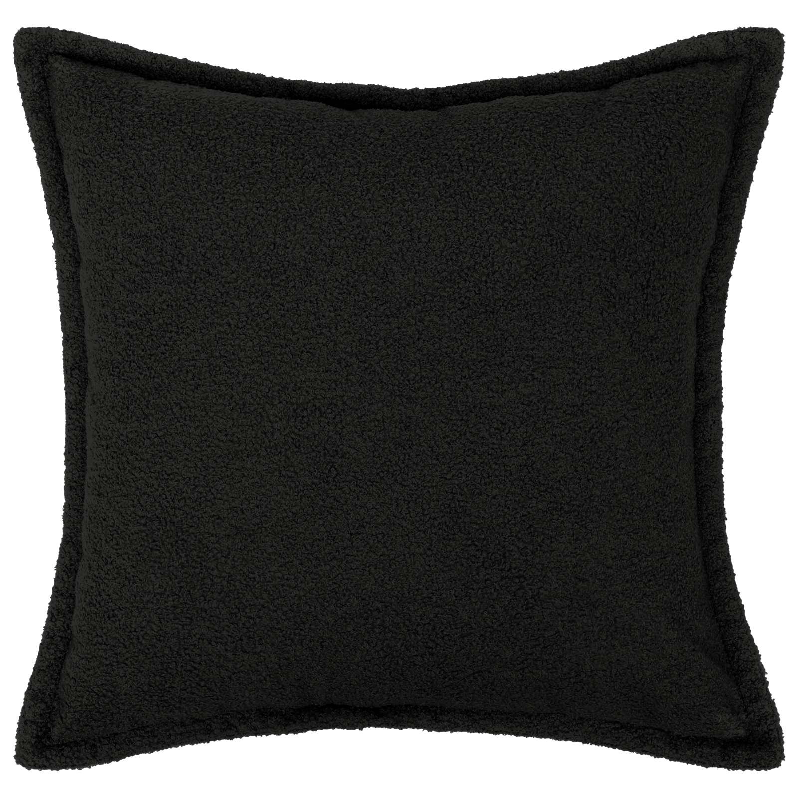 vidaXL Poszewka na poduszkę 2 pcs HOUTEN Czarny 45 x 45 cm Bouclé