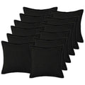 vidaXL Poszewka na poduszkę 12 pcs HOUTEN Czarny 45 x 45 cm Bouclé