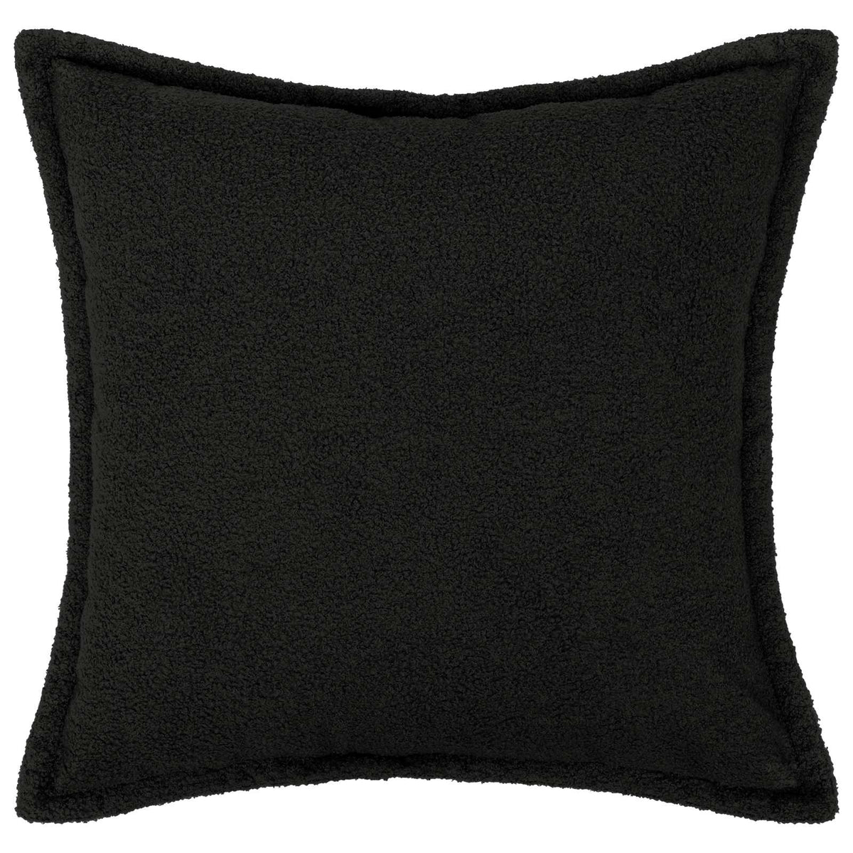 vidaXL Poszewka na poduszkę 12 pcs HOUTEN Czarny 45 x 45 cm Bouclé