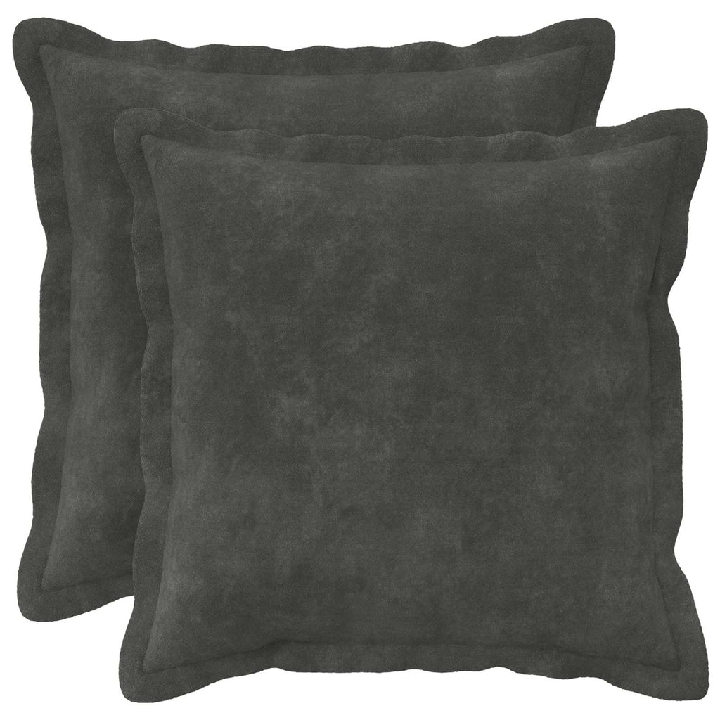 vidaXL Poszewka na poduszkę 2 pcs HOUTEN antracytowy 45 x 45 cm