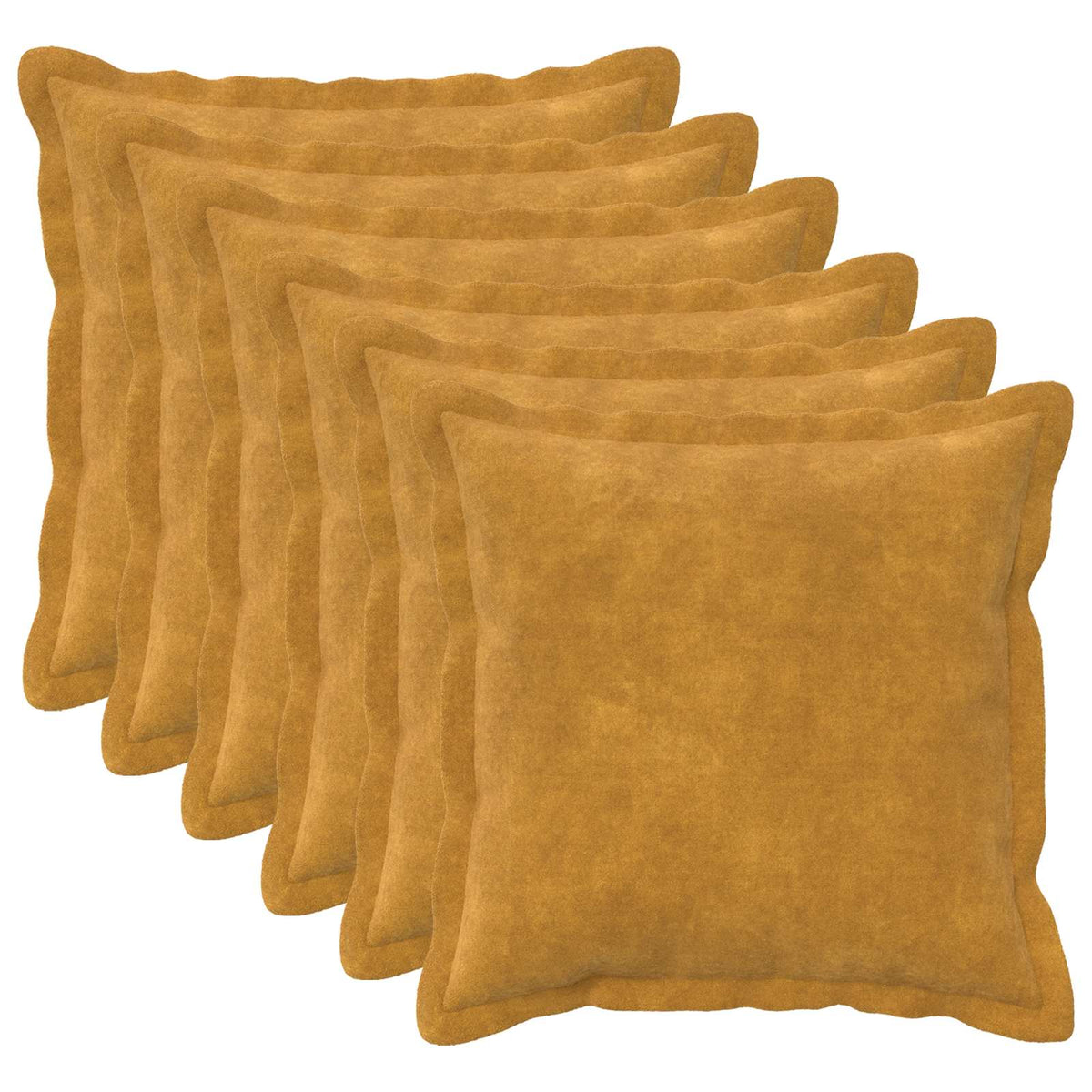 vidaXL Poszewka na poduszkę 6 pcs HOUTEN żółty 45 x 45 cm