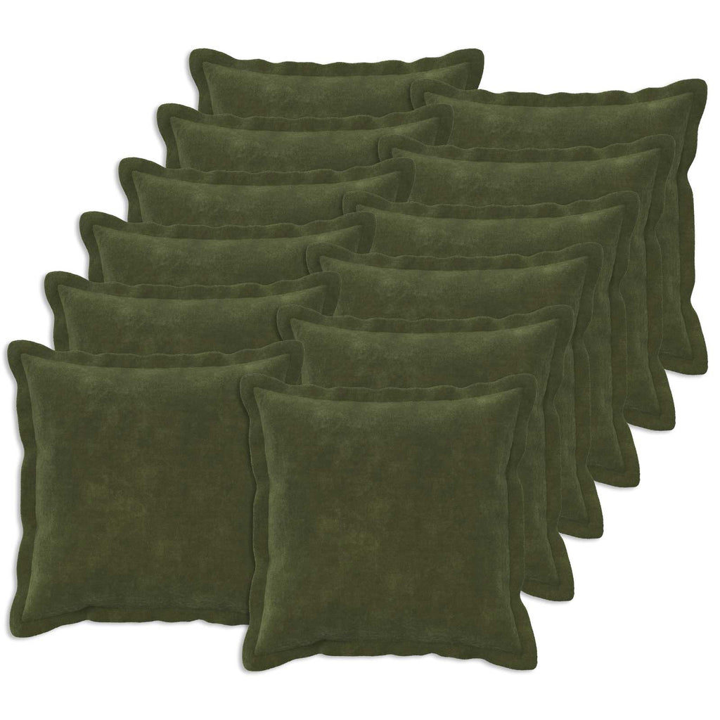 vidaXL Poszewka na poduszkę 12 pcs HOUTEN zielony 45 x 45 cm